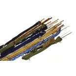 Angling - Collection of assorted fishing rods to include examples by Lance Nicholson, WJ Cummins,