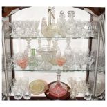 Quantity of good quality cut glass table ware including decanters etc Condition: Refer to