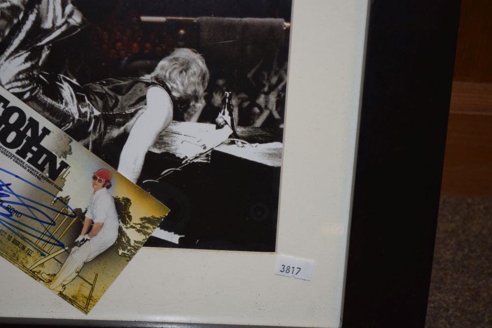 Music Memorabilia - Framed ticket from the Elton John 'Rocket Man' tour, Gloucestershire County - Image 4 of 5