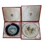 Two Spode collector's plates comprising 'Sporting Fish Salmon' and British Birds Series 'Blue