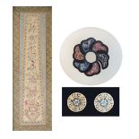 Three Asian textiles, framed and glazed Condition: **Due to current lockdown conditions, bidders are
