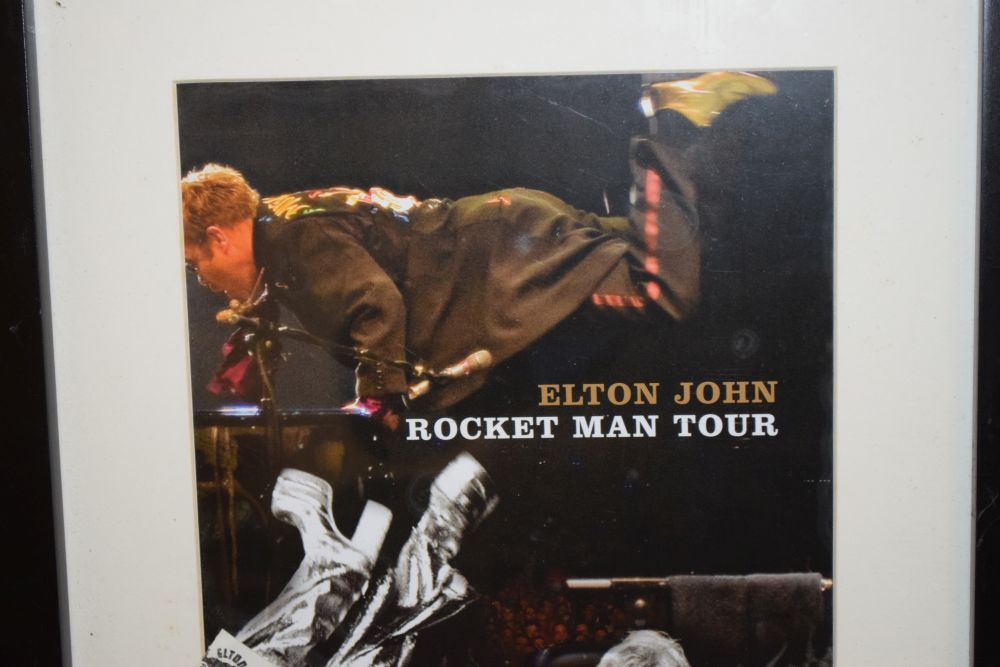 Music Memorabilia - Framed ticket from the Elton John 'Rocket Man' tour, Gloucestershire County - Image 3 of 5
