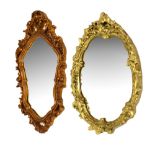 Two antique-style gilt mirrors, largest 71cm high (2) Condition: Both with flake losses, minor