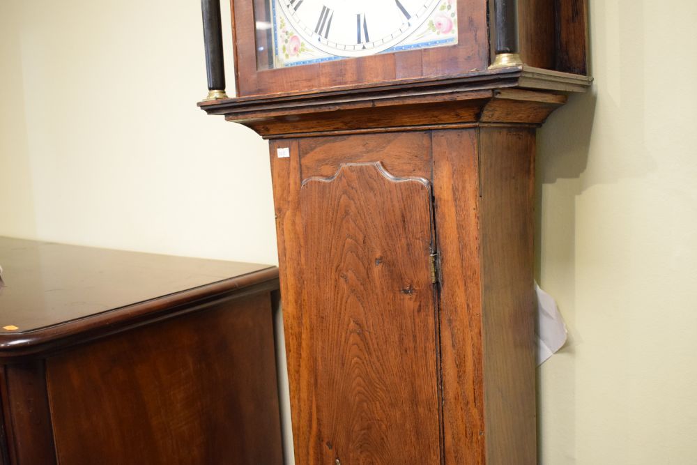 Early 19th Century oak and mahogany cased 30-hour painted dial longcase clock, David Smith, - Image 5 of 9