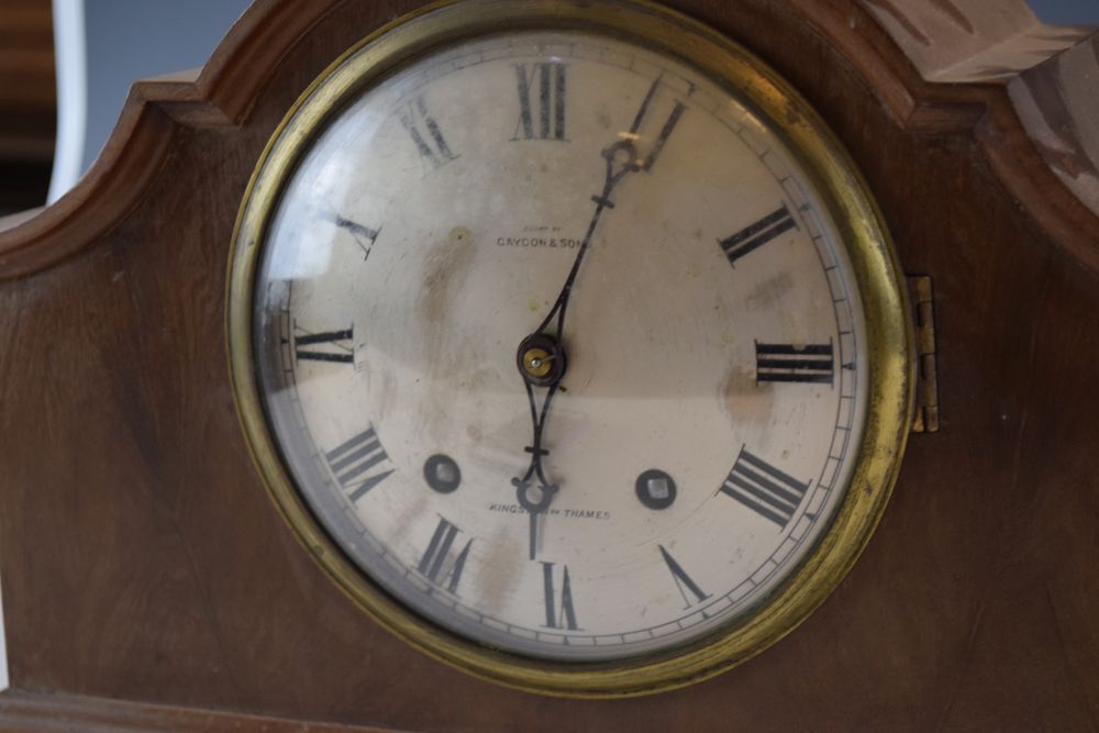 Three mantel clocks Condition: Movement on one appears replaced, glass has been pushed in, Nelson' - Image 4 of 7