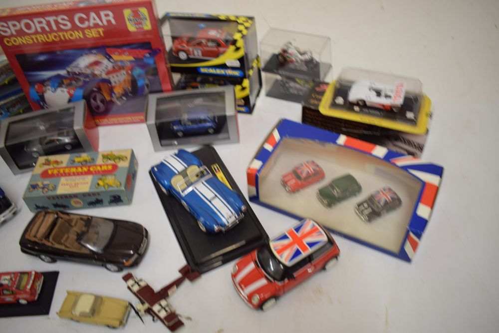 Mixed quantity of model vehicles to include Scalextric, slot cars, Lledo Dandy Comic sets, Burago, - Image 5 of 8
