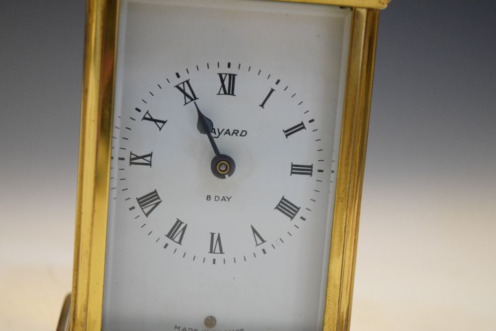 Junghans - Early 20th Century mahogany cased chiming mantel clock, together with a brass cased - Image 2 of 15