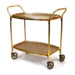 Retro Formica and tubular metal hostess trolley Condition: **Due to current lockdown conditions,