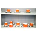 Royal Doulton 'Seville' pattern coffee service for six settings (no pot) Condition: No damage