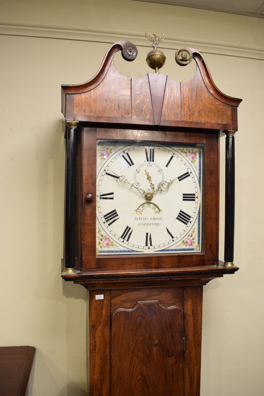 Early 19th Century oak and mahogany cased 30-hour painted dial longcase clock, David Smith, - Image 2 of 9