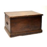 Early 20th Century pine trunk with hinged lid, 95cm wide Condition: Some light surface scratches, no