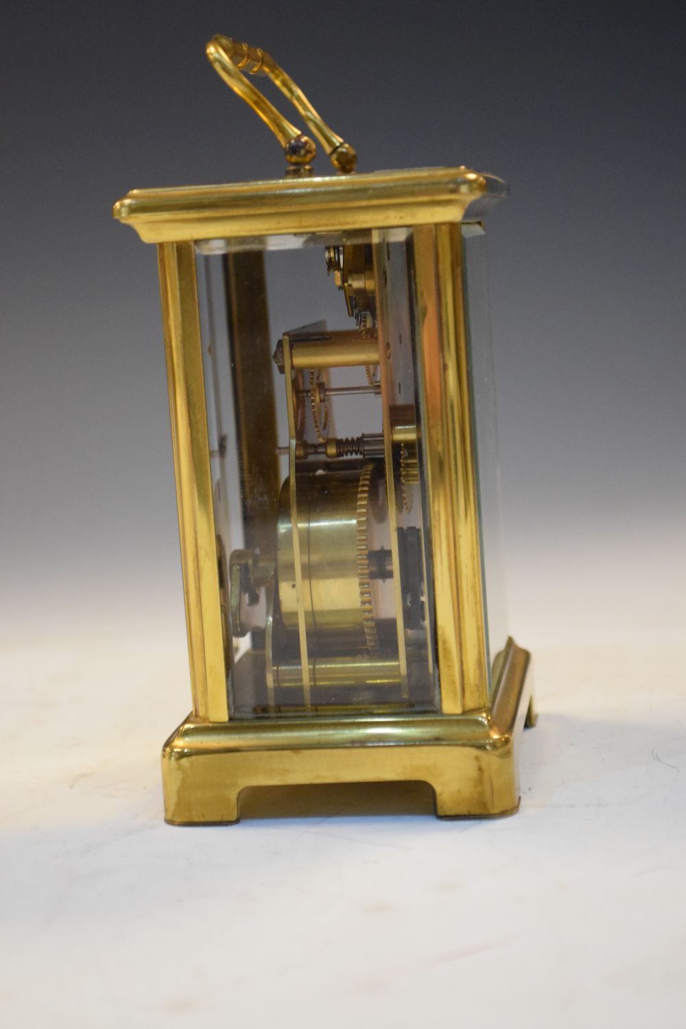 Junghans - Early 20th Century mahogany cased chiming mantel clock, together with a brass cased - Image 4 of 15