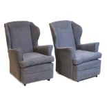 Two Next wingback armchairs Condition: Overall light wear to upholstery on both chairs. **Due to