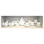 Royal Albert 'Brigadoon' pattern tea service for six-settings, together with a Paragon floral part