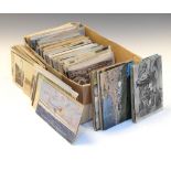 Postcards - Collection of approximately 400 postcards including wartime views, topography, art,
