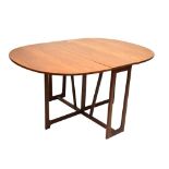 Modern Design - Mid 20th Century Scandinavian style drop leaf tea table, 107cm wide Condition: **Due