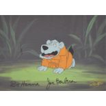 Hanna-Barbera - Original hand-painted production Cel - 'Fender Bender', being Mutley on all fours,