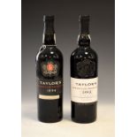 Two bottles of Taylor's LBV Port, 1994 and 2003 Condition: Seals and levels appear good, scuffs to