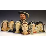 Royal Doulton - Henry VIII (D6642), together with his six wives Condition: **Due to current lockdown
