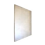 Two large bevelled frameless mirrors, by repute from a Lyons teahouse, 155cm x 145cm and 130cm x