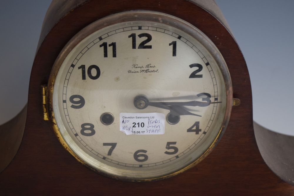 Three mantel clocks Condition: Movement on one appears replaced, glass has been pushed in, Nelson' - Image 6 of 7