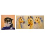After Janet Pidoux - Limited edition print of a kitten 5/250, together with a limited edition