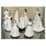 Quantity of Royal Doulton figures including examples exclusively for Collectors Club (9)