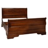 Willis & Gambier Lille Collection - 135cm high end bedstead in alder and cherry veneers, 114cm
