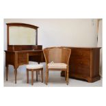 Willis & Gambier Lille Collection - Three-drawer chest, 111cm wide, mirror top dressing table, 129cm