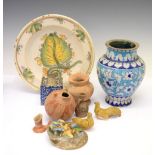 Quantity of various Middle Eastern ceramics to include; a late 18th/early 19th Century Southern