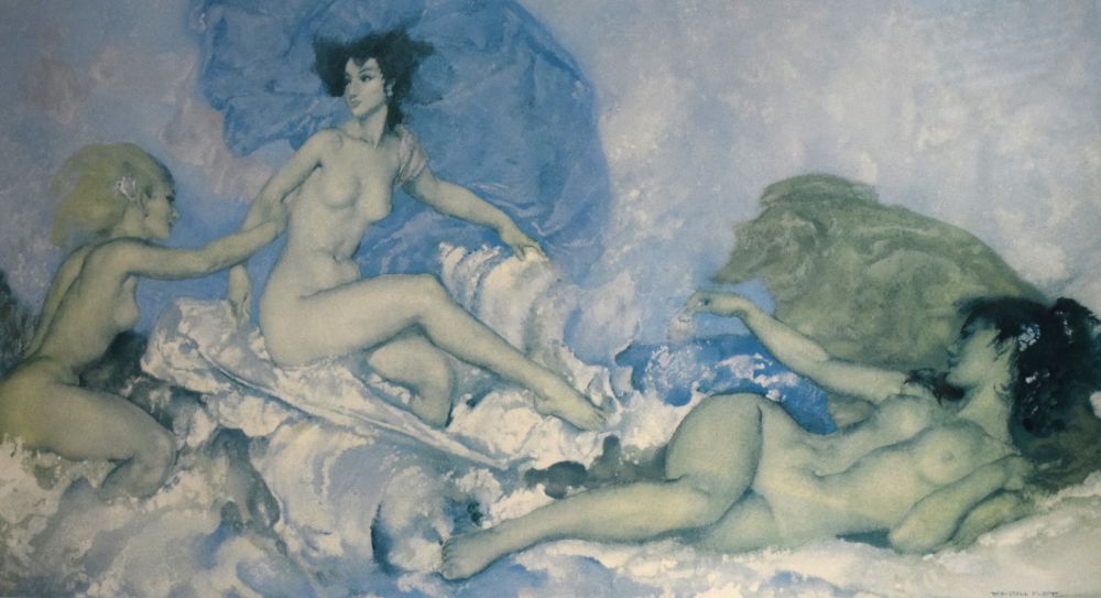 After Sir William Russell Flint - Signed limited edition print - Three Girls No.524/850, 36cm x 57. - Image 8 of 13