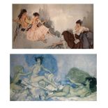 After Sir William Russell Flint - Signed limited edition print - Three Girls No.524/850, 36cm x 57.