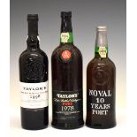 Litre bottle of Taylors Late Bottle Vintage Port 1978, together with a bottle of Taylors Late