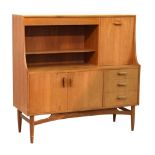 Modern Design - G Plan teak finish sideboard, 124cm wide x 122cm high x 47cm deep Condition: Some