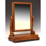 Victorian mahogany dressing mirror, 58cm high Condition: Losses to veneer on back right hand side