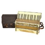 Hohner Verdi III piano accordion with travel case Condition: Bellows etc appear in good order, signs