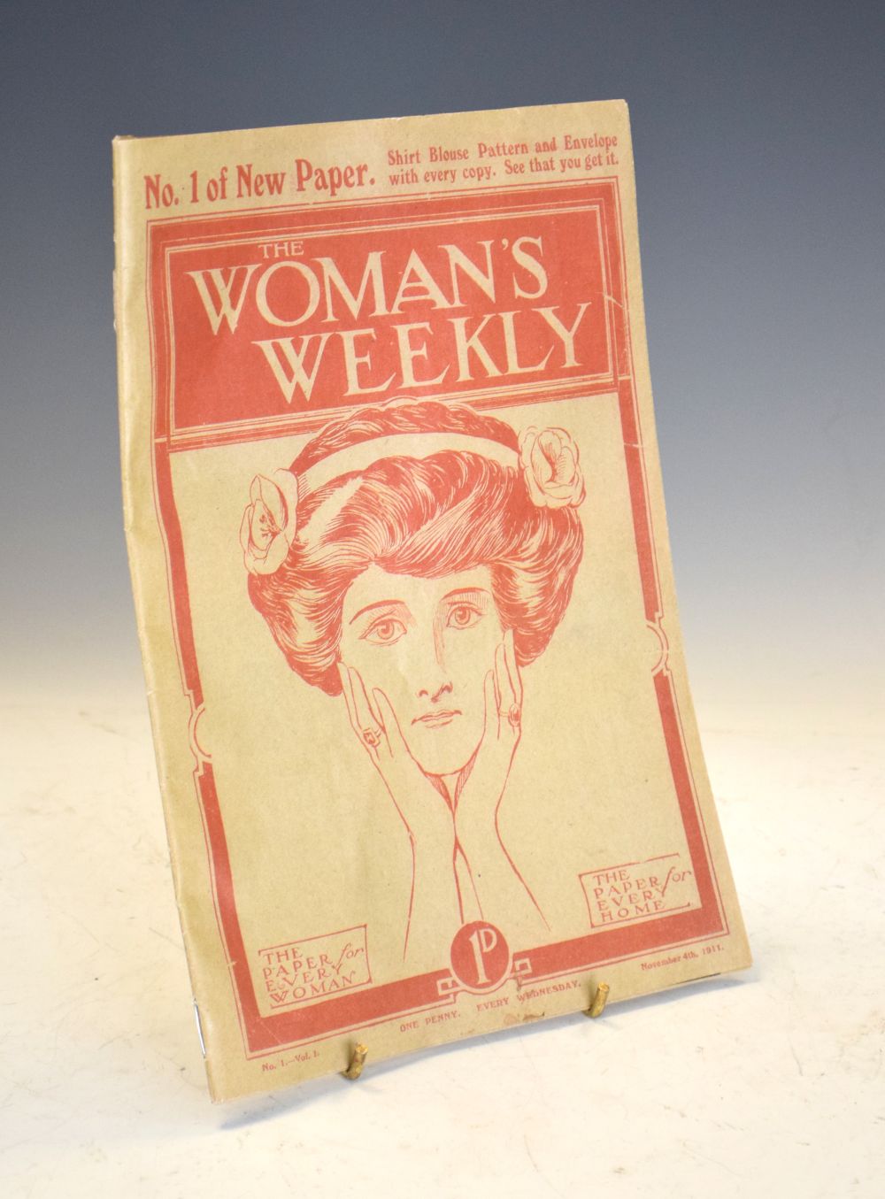 Reproduction copy of the 1911 first edition of the Woman's Weekly, 2011 Centenary Condition: