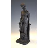 Resin figure of a classical female, 18cm high Condition: Some scratches in places, please see
