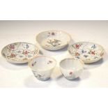 Late 18th/early 19th Century Chinese porcelain tea wares, to include tea bowl and saucer painted