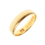 22ct gold wedding band, size J, 3.5g approx Condition: **Due to current lockdown conditions, bidders
