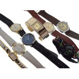 Quantity of wristwatches to include; Citron, Titon, Royal, Services, Philip Mercer, etc Condition: