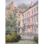 Anthony V. Pace - Watercolour - 'Dowry Square, Hotwells, Bristol', signed lower left, 35.5cm x 25cm,
