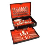 Lane Crawford, Hong Kong, WMF eight settings cased canteen of cutlery Condition: Some light