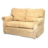 Modern two-seater settee, 194cm x 90cm x 87cm approx Condition: Appears sound. **Due to current
