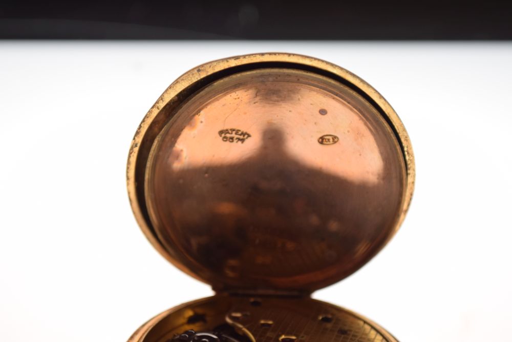 18ct gold open-faced pocket watch, white Roman dial with subsidiary at VI, 86.8g approx Condition: - Image 10 of 11