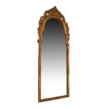 Mid 20th Century gilt framed mirror, 107cm x 45cm Condition: **Due to current lockdown conditions,