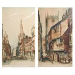 E. Sharland - Two limited edition signed artists proofs, one of Wine Street, the other Church