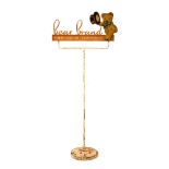 Advertising - Vintage counter top 'Bear Brand Fine Gauge Stockings' sign/rack, 65.5cm high