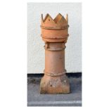 Victorian terracotta chimney crown, 92cm high Condition: This chimney pot is in good condition