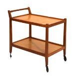 Modern Design - Retro teak and elm hostess trolley, 73cm x 48cm x 77cm high Condition: **Due to